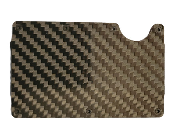 Carbon Fiber Black Minimalist Aluminum Wallet