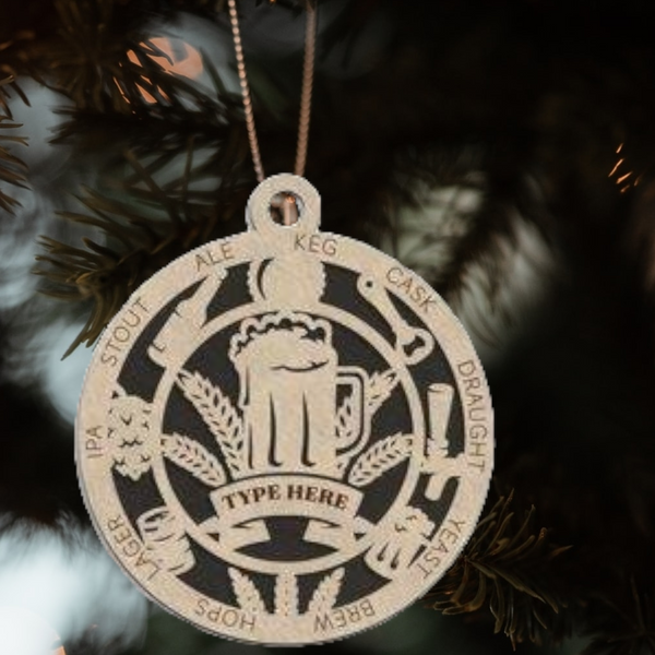 Beer Christmas Ornament