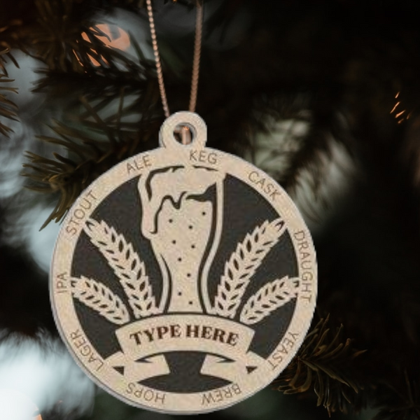 Beer Christmas Ornament